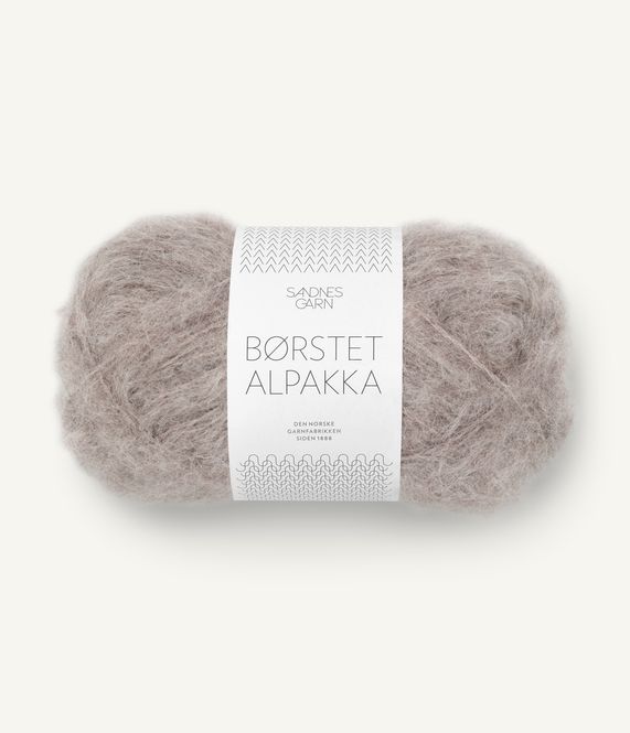 Hovedbilde Børstet Alpakka 2650 Beige Melange